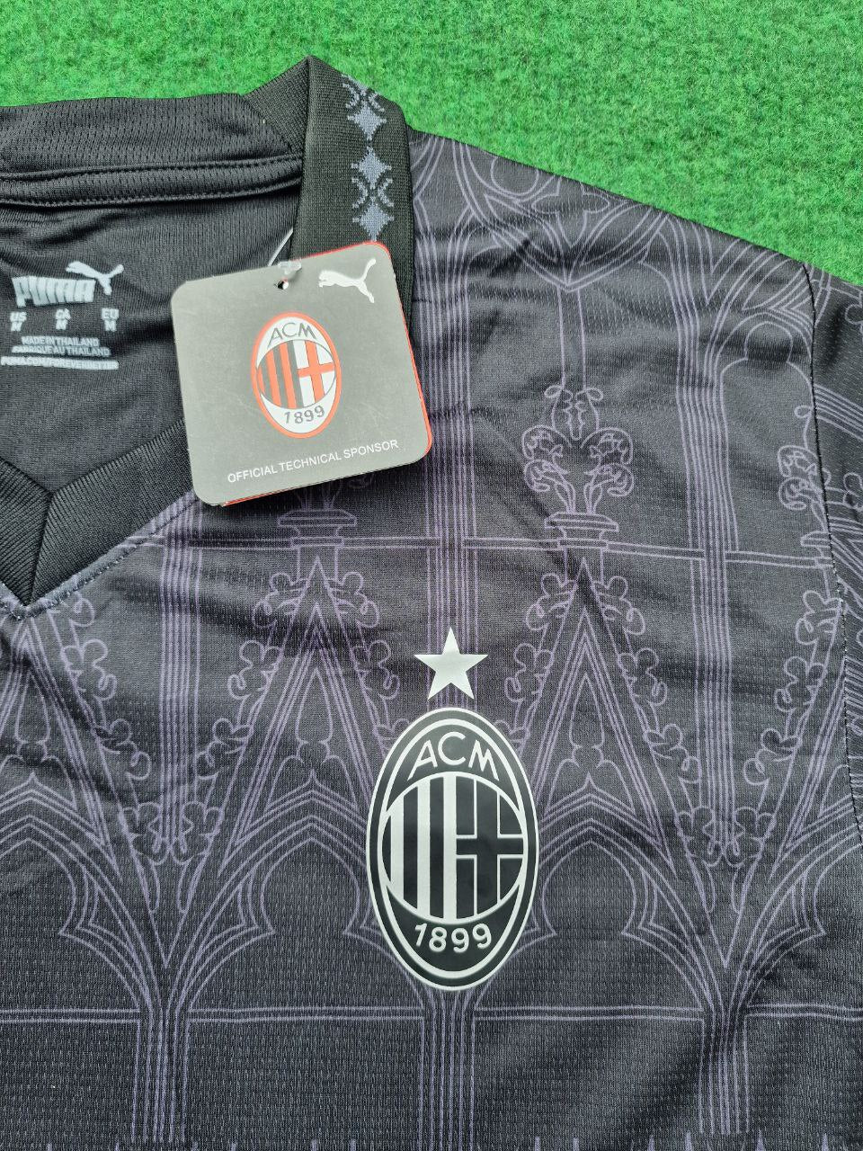 Theo Hernandez AC Mailand 2024 Schwarzes Trikot