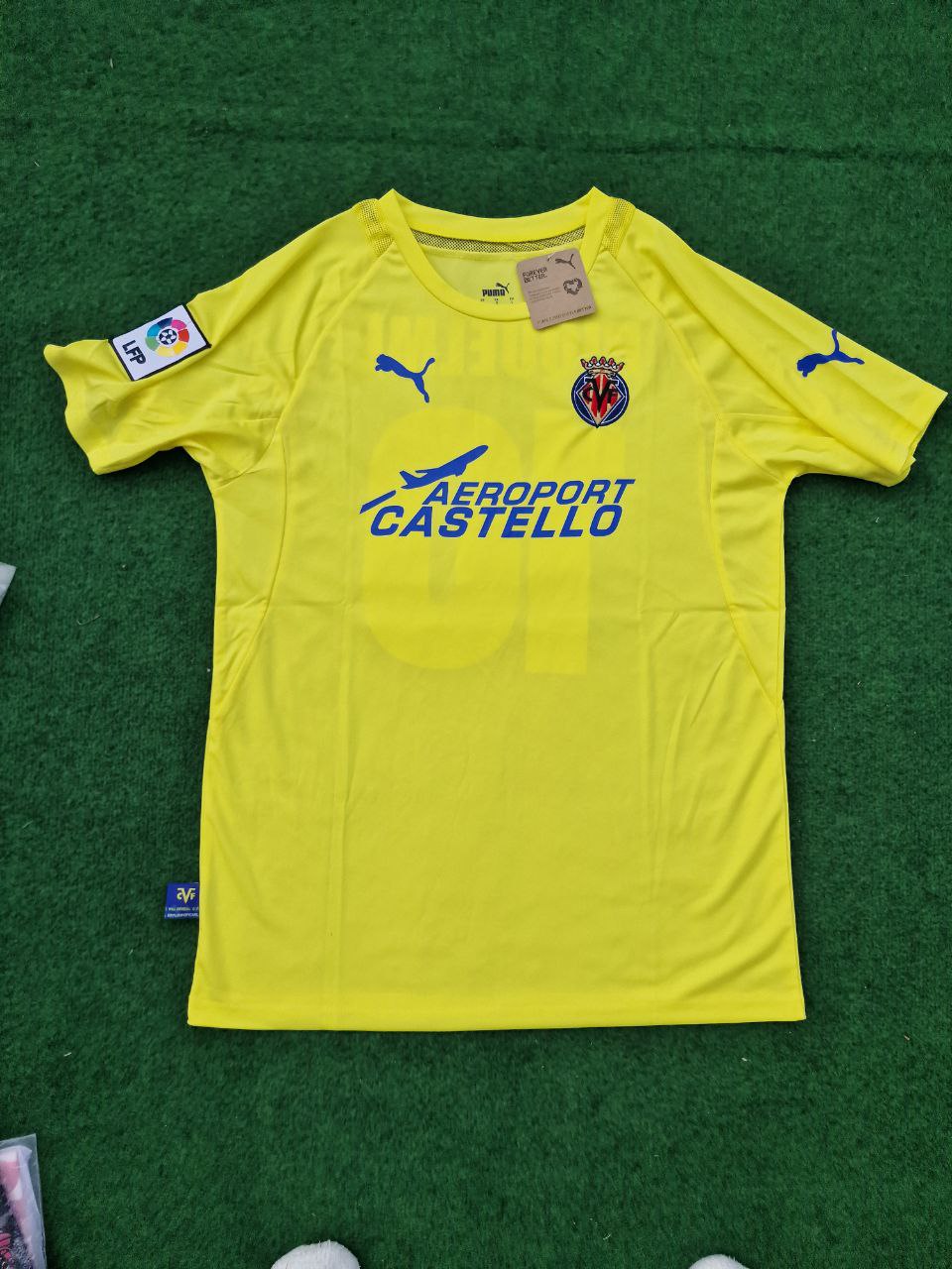 Santi Cazorla 21 – Villarreal 2009–2010 Retro Heimtrikot – | Trikot | Maillot Fußballtrikot