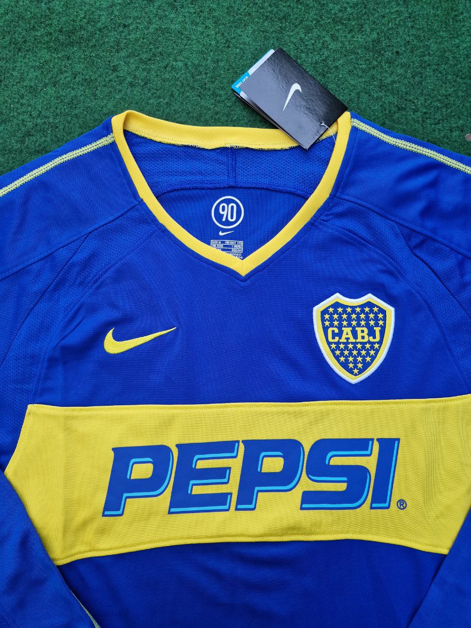 Carlos Tevez Boca Juniors 2003 2004 Retro Langarm Trikot