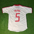Carles Puyol 02-03 Spain White Retro Jersey
