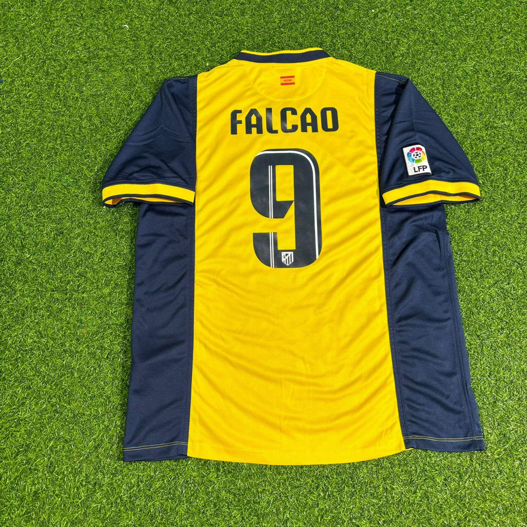 Radamel Falcao Atlético Madrid 2013-2014 Away Yellow Football Jersey
