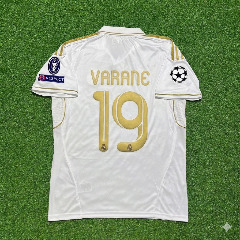 Raphaël Varane #19 Real Madrid 2011-2012 Trikot Fußballshirt