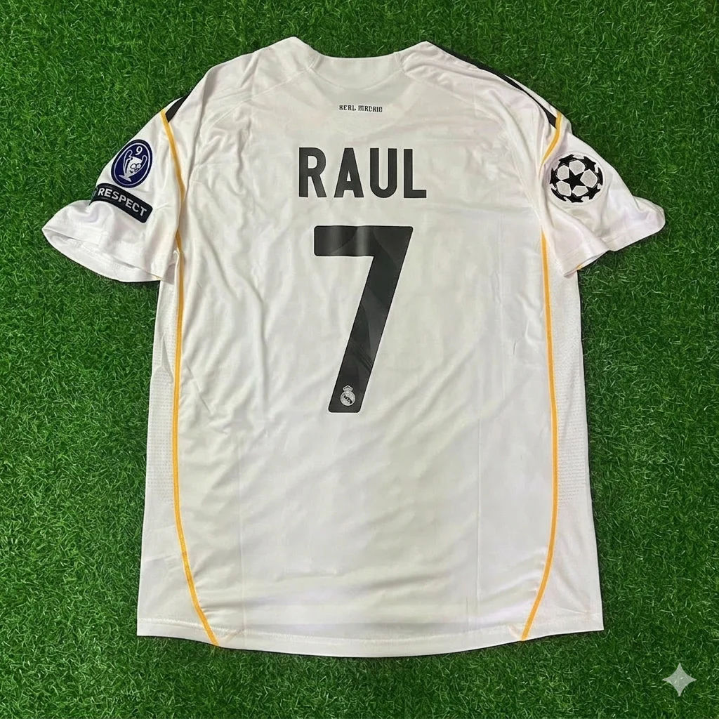Raul Gonzalez Real Madrid 2009 2010 Retro Trikot Fußballtrikot