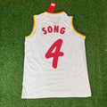 Rigobert Song 4 – Cameroon 2002 World Cup Sleeveless White Kit Jersey – | Trikot | Maillot Soccer Shirt