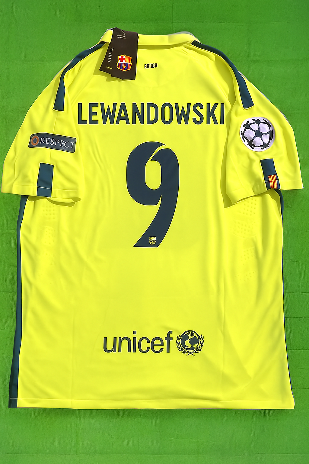 Robert Lewandowski 14/15 Retro Yellow Jersey Maillot Trikot Maglia Soccer Shirt
