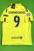 Robert Lewandowski 14/15 Retro Yellow Jersey Maillot Trikot Maglia Soccer Shirt