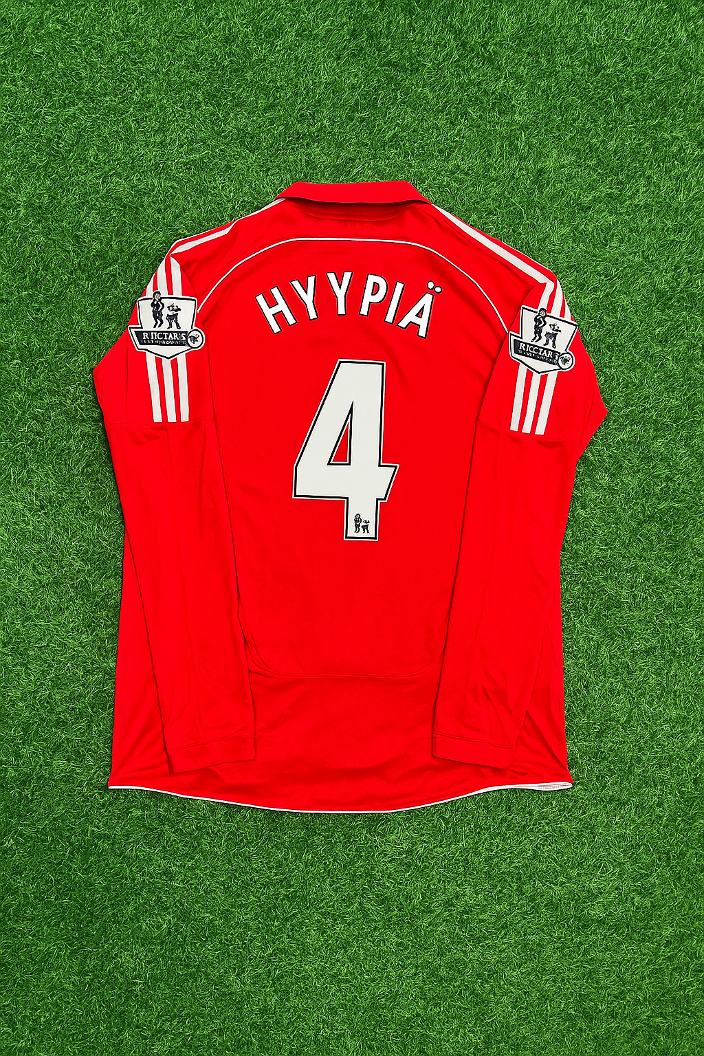 Sami Hyypiä Liverpool 2007-2008 Red Retro Kit Jersey Trikot Maillot Soccer Shirt