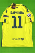 Raphinha 14/15 Retro Yellow Jersey Maillot Trikot Maglia Soccer Shirt