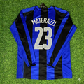 Marco Materazzi Inter Mailand 2004-05 Retro-Fußballtrikot-Set