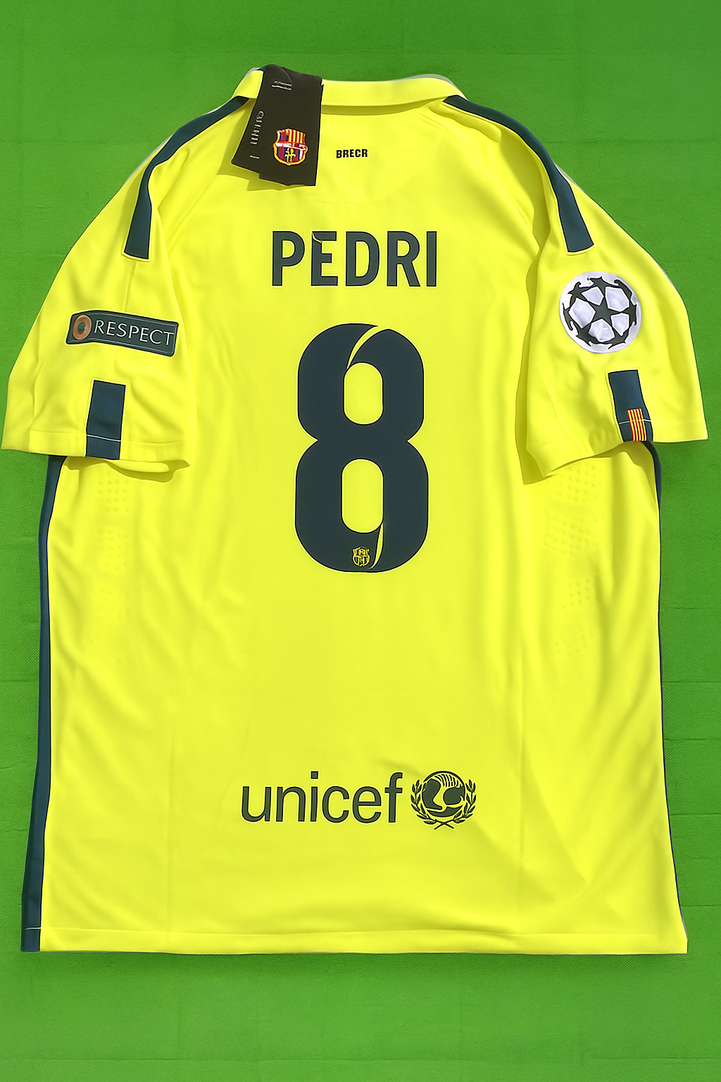 Pedri 14/15 Retro Yellow Jersey Maillot Trikot Maglia Soccer Shirt