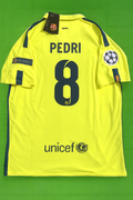Pedri 14/15 Retro Yellow Jersey Maillot Trikot Maglia Soccer Shirt