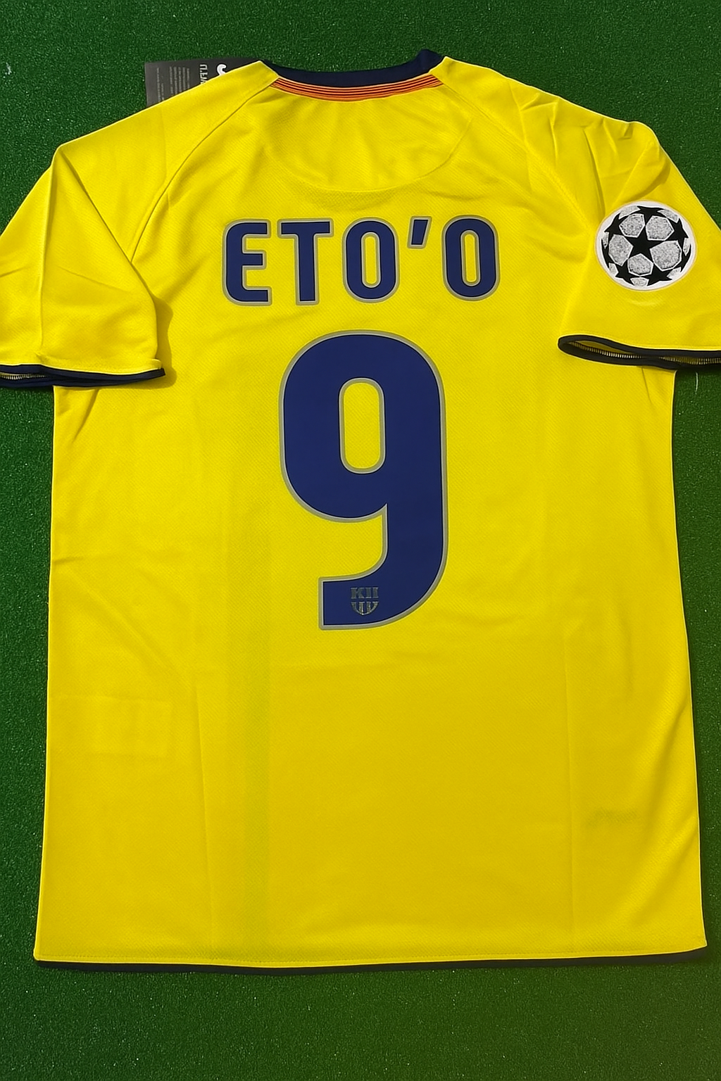 Samuel Eto'o 2008-09 Barcelona Gelbes Retro-Trikot
