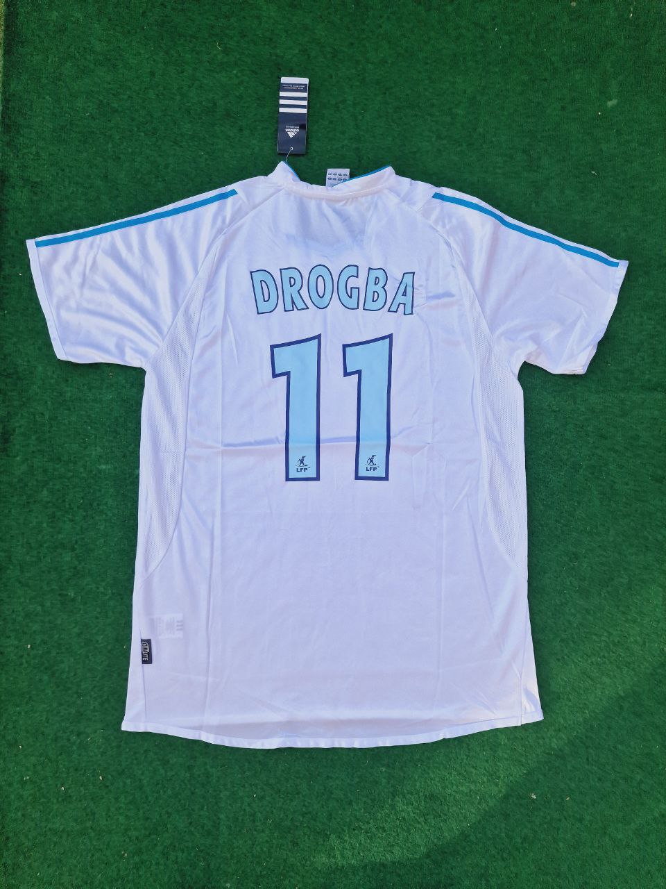 Olympique Marseille Didier Drogba 2003-04 Heim OM Fußballtrikot