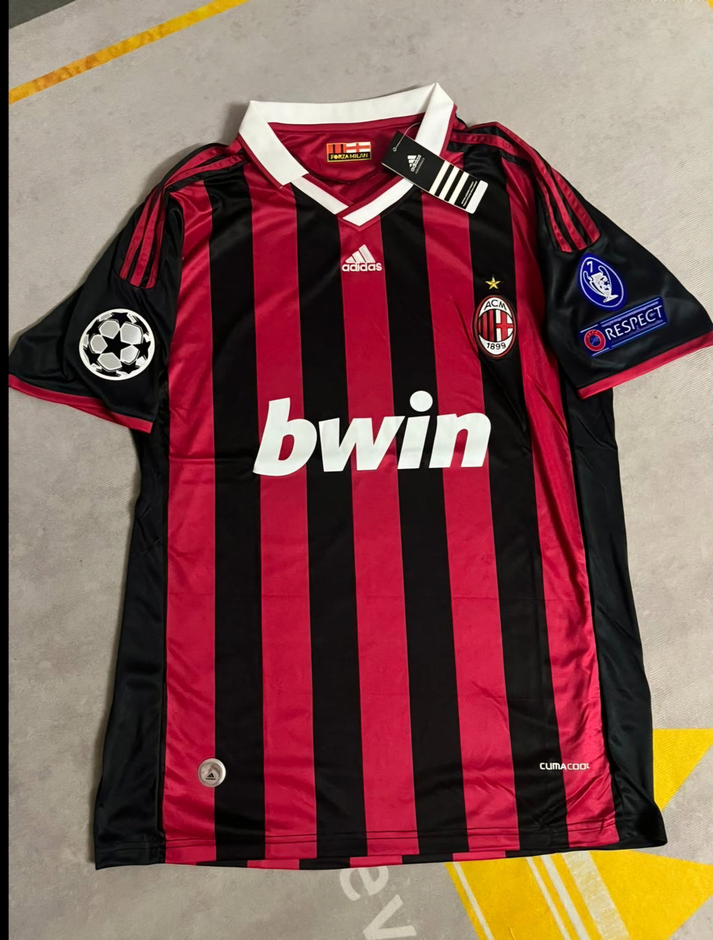 Paolo Maldini #3 - AC Mailand 2009 2010 Rot-Schwarz Trikot Fußballtrikot