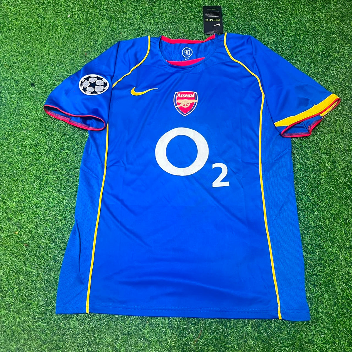 Robert Pires Arsenal 2004-05 Blaues Retro-Trikot