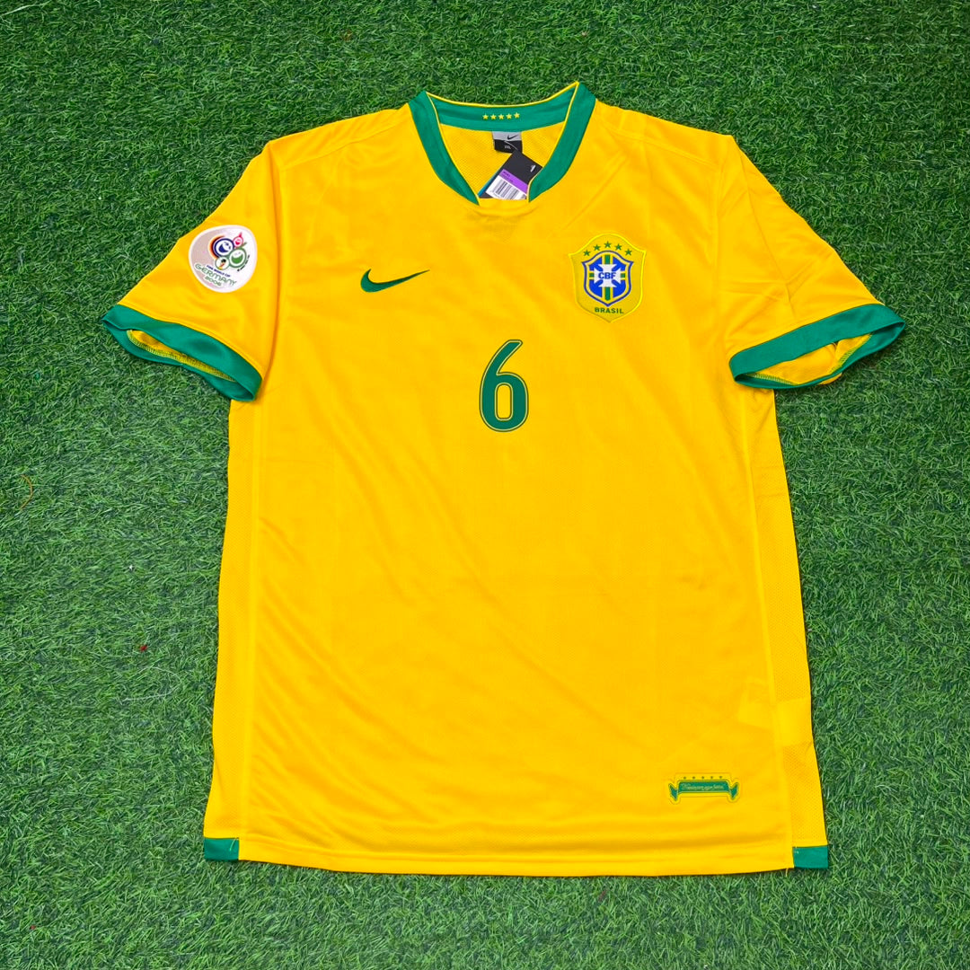 Roberto Carlos #6 Brazil 2006 World Cup Jersey Trikot