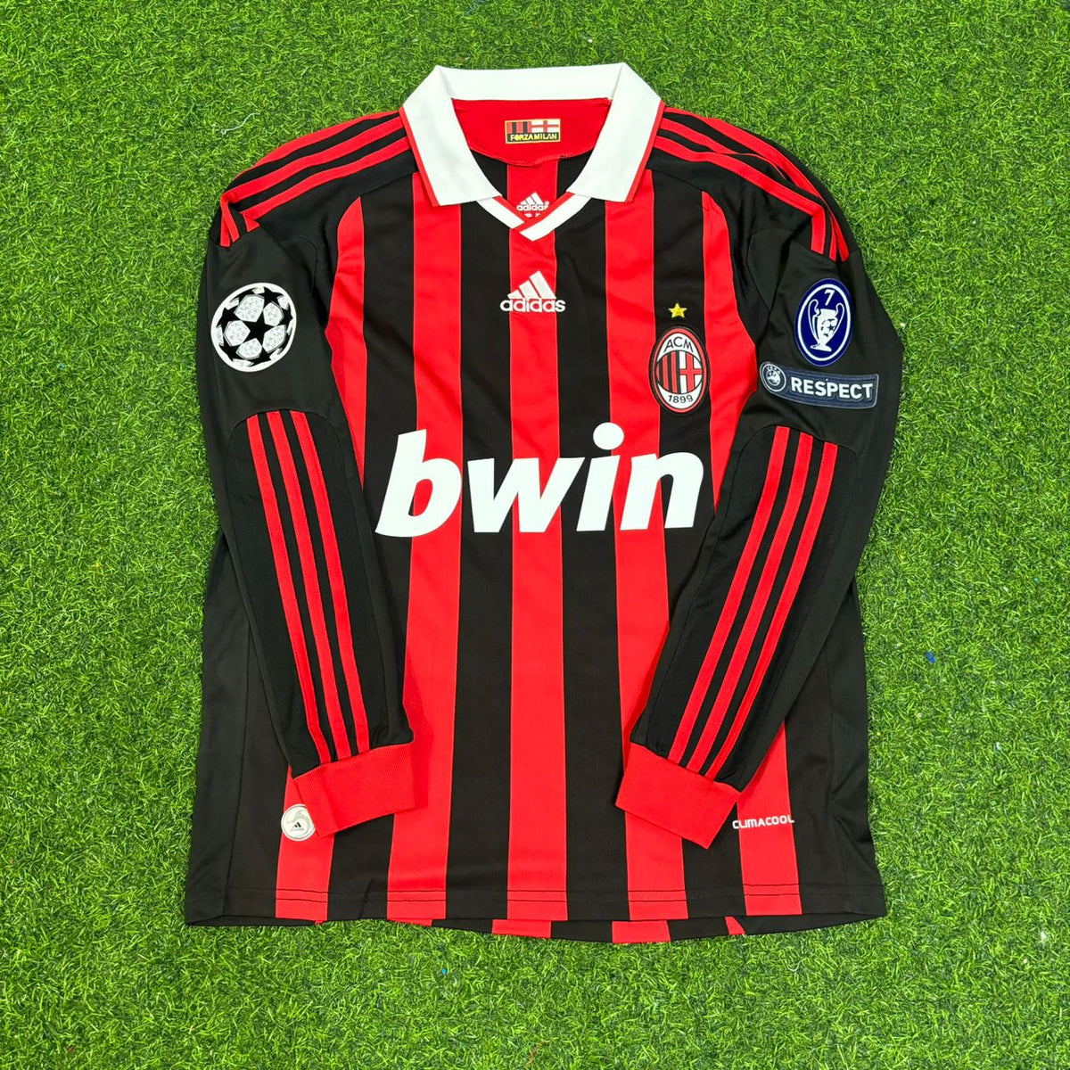 Robinho Milan 2009–2011 Langarm Retro Fußballtrikot