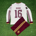 Rodri Spain 2026 World Cup Away Long Sleeve Kids Football Jersey