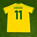 Romário #11 Brazil 1998 World Cup Retro Jersey Soccer Shirt