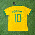 Ronaldinho Brasil Retro Fußballtrikot-Set