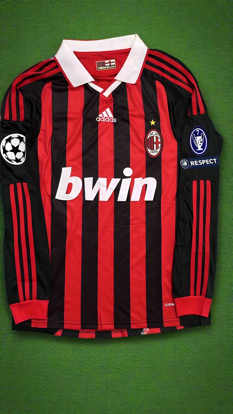 Robinho Milan 2009–2011 Langarm Retro Fußballtrikot