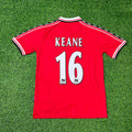 Roy Keane Manchester United 1999 Rotes Retro-Fußballtrikot