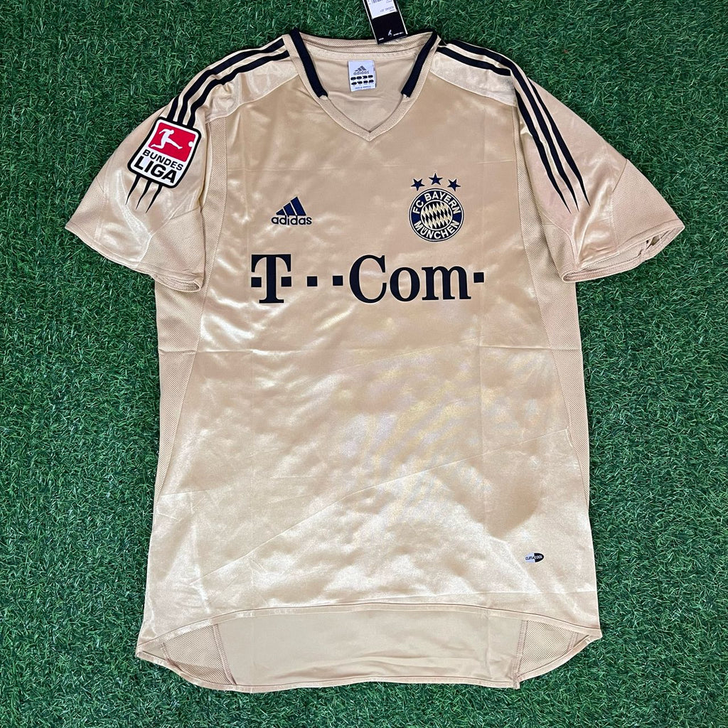 Michael Ballack München 2004/05 Retro Golden Fußballtrikot Set