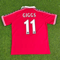 Ryan Giggs Manchester United 1999 Rotes Retro-Fußballtrikot