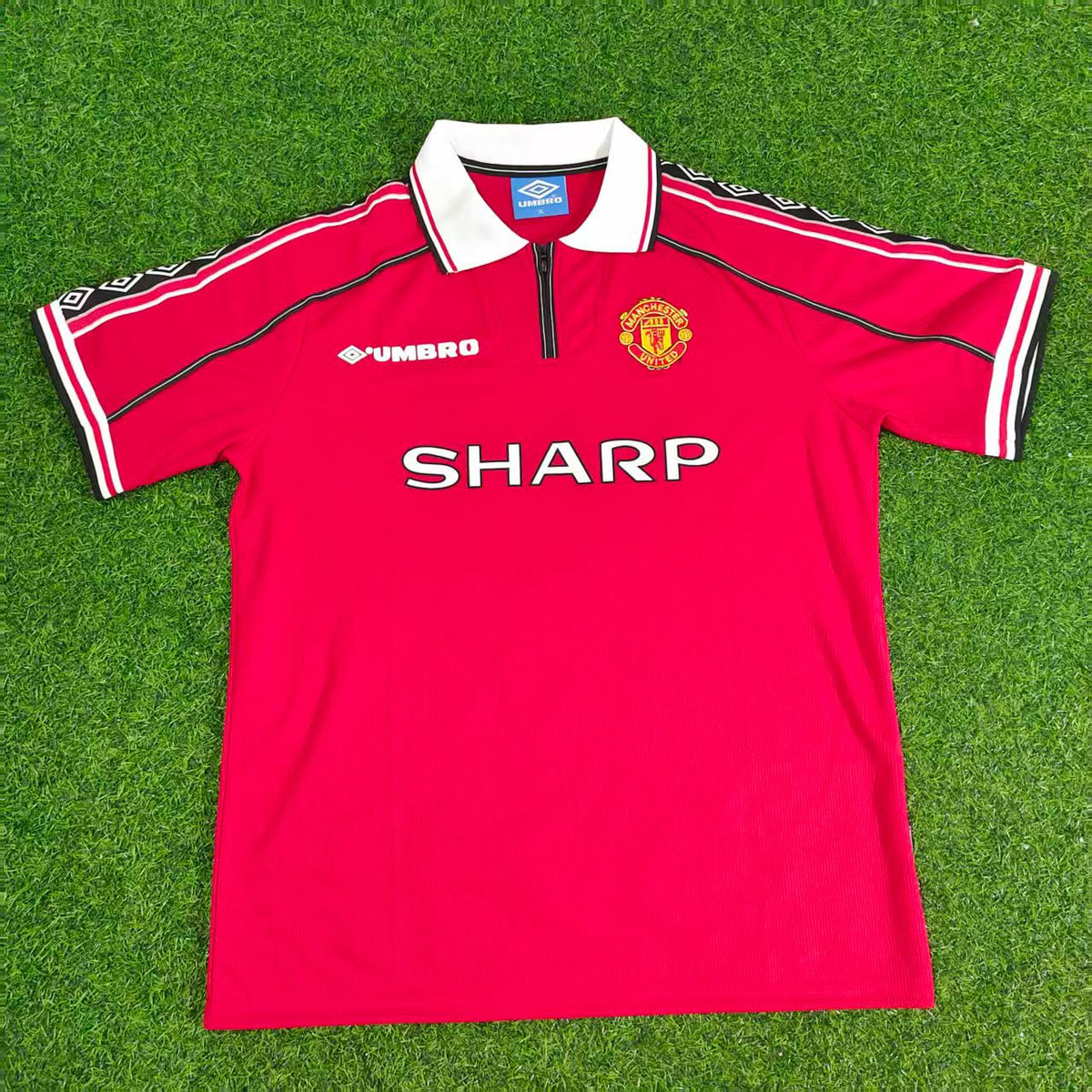 Ryan Giggs Manchester United 1999 Rotes Retro-Fußballtrikot