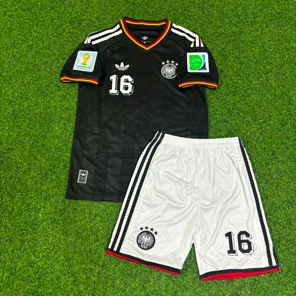 Sami Khedira Deutschland 2014 WM Kinder Special Edition Schwarz Retro Fußballtrikot