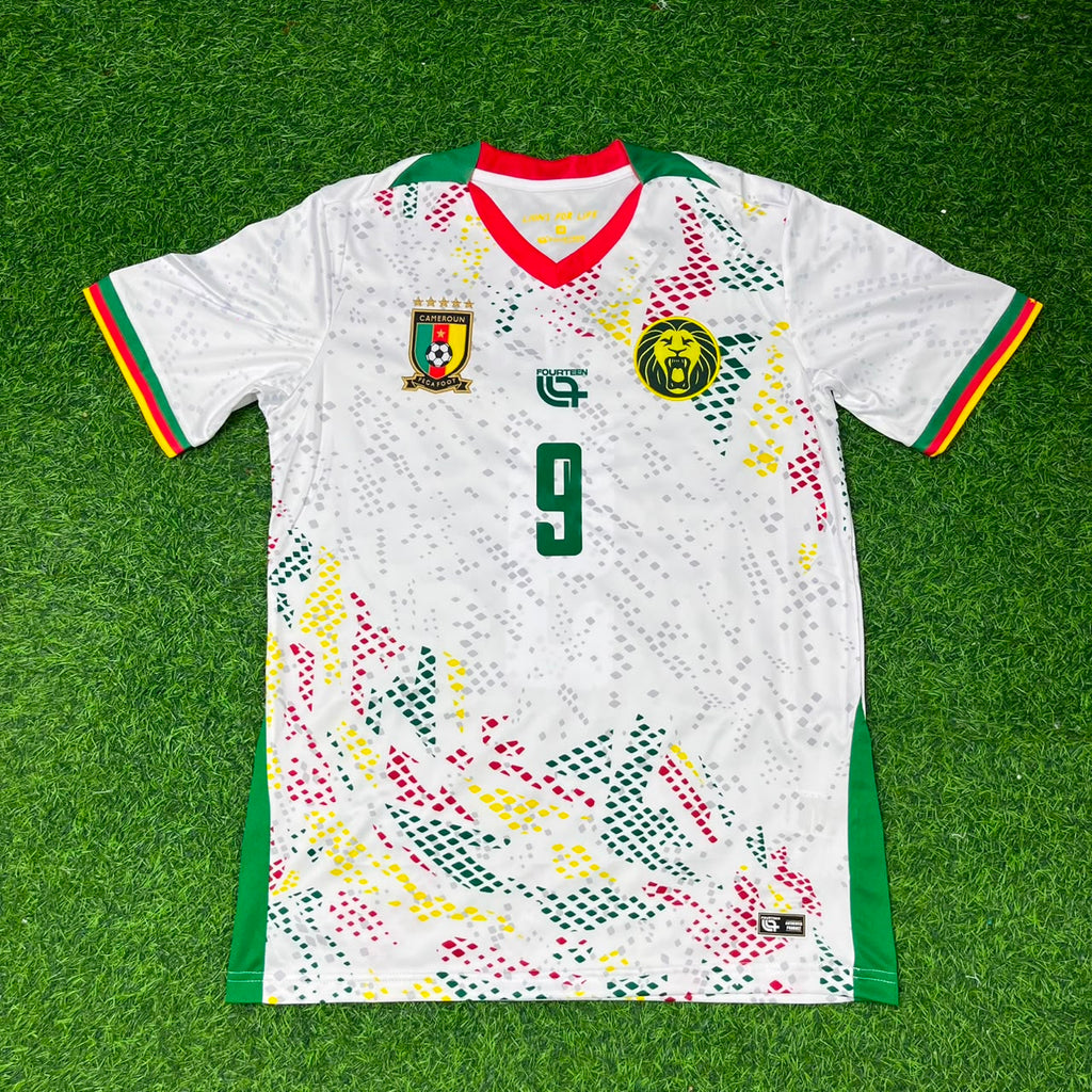 Samuel Eto'o Kamerun Heim Trikot Weiß Retro Fußballtrikot