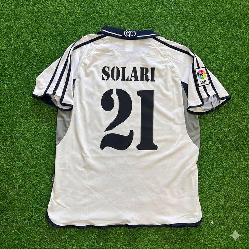 Santiago Solari 21 - Real Madrid 2000 Retro Fußballtrikot
