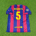 Sergio Busquets Barcelona 2015 Champions League Finale Retro-Fußballtrikot