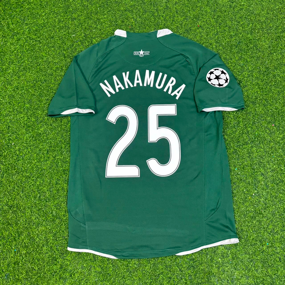Shunsuke Nakamura #25 Celtic 2007 2008 Home Retro Jersey