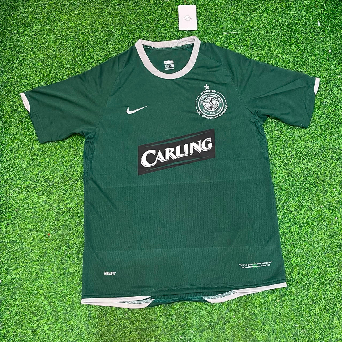 Shunsuke Nakamura #25 Celtic 2007 2008 Home Retro Jersey