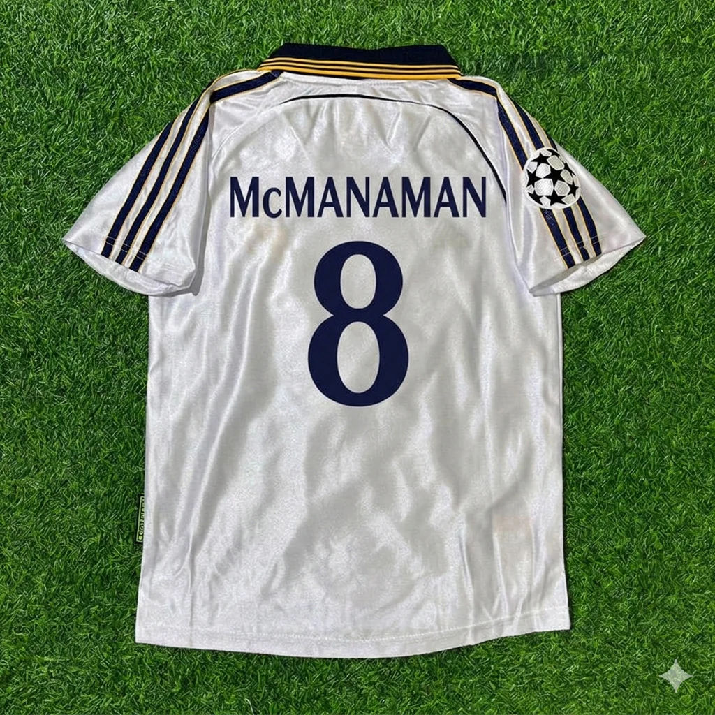 Steve McManaman 8 – Real Madrid 1998/2000 Retro-Fußballtrikot