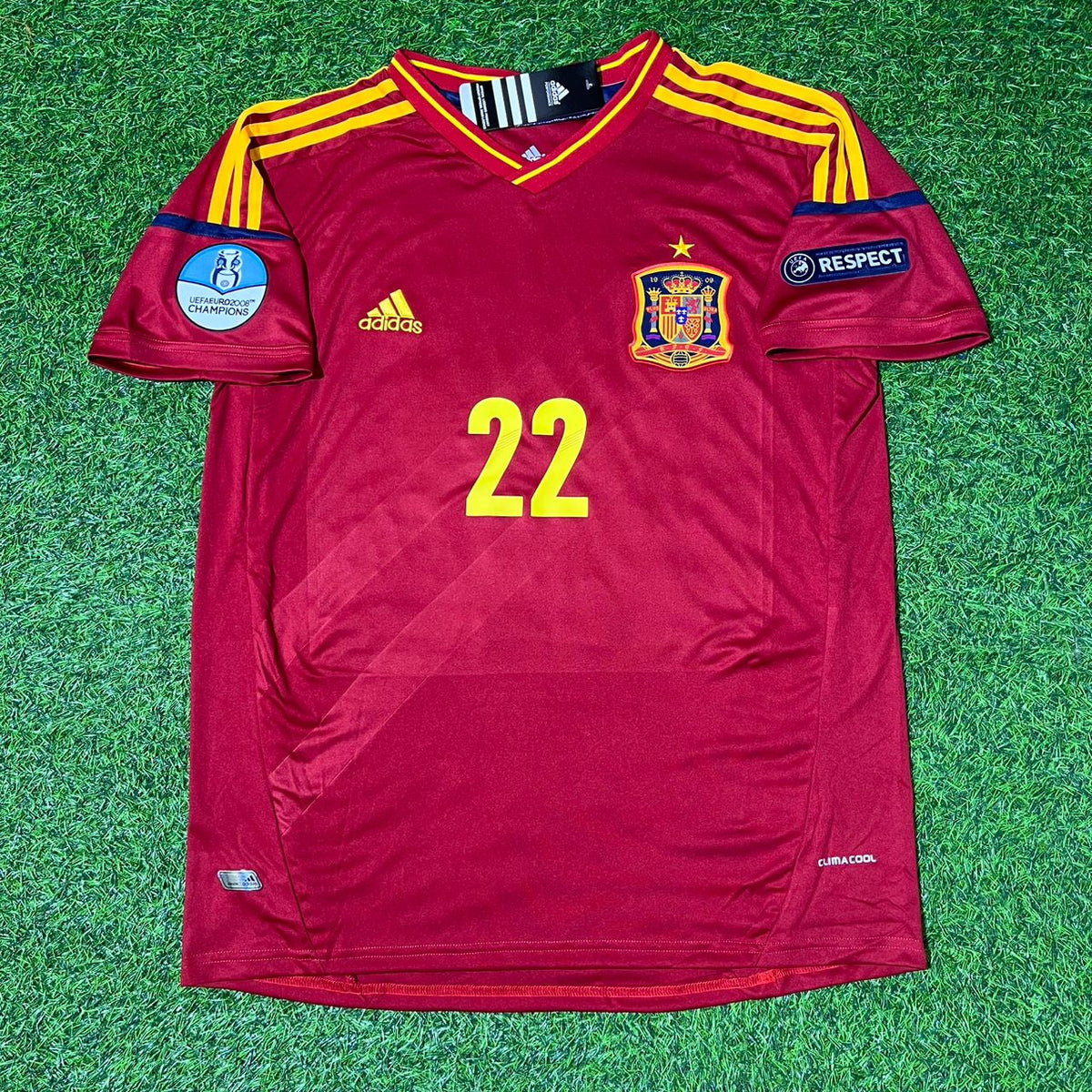 Thiago Alcantara Spanien EURO 2012 Finale Retro Fußballtrikot Set