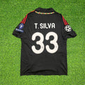 Thiago Silva 33 - Milan Drittes Trikot 2011/12 Retro Trikot Jersey Maillot Trikot Fußballtrikot