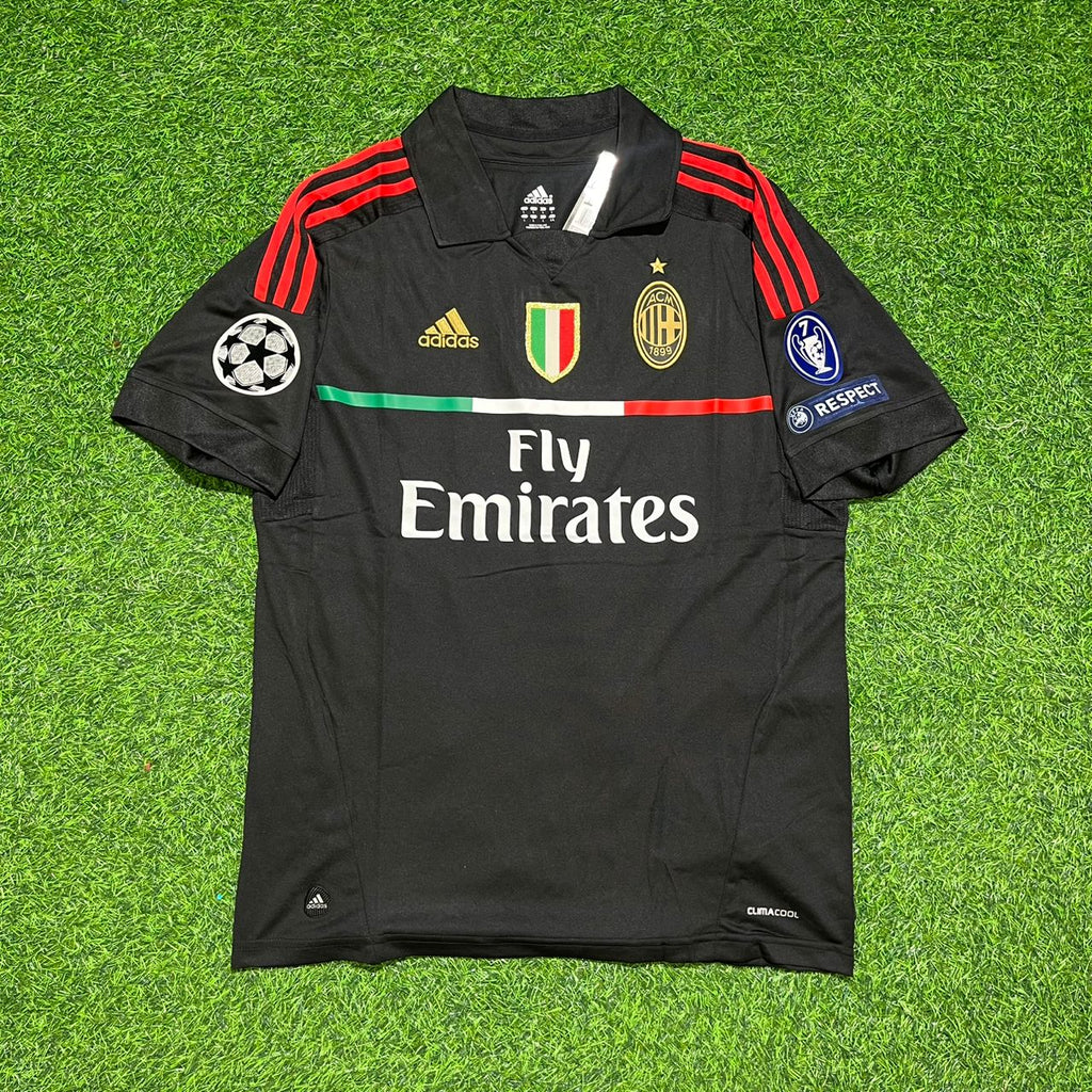 Thiago Silva 33 - Milan Drittes Trikot 2011/12 Retro Trikot Jersey Maillot Trikot Fußballtrikot