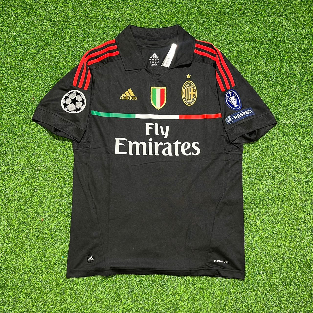 Thiago Silva 33 - Milan Drittes Trikot 2011/12 Retro Trikot Jersey Maillot Trikot Fußballtrikot