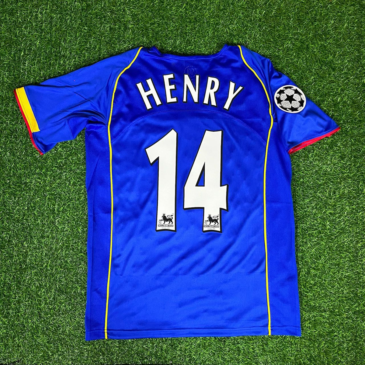 Thierry Henry Arsenal 2004-05 Blau Retro Trikot