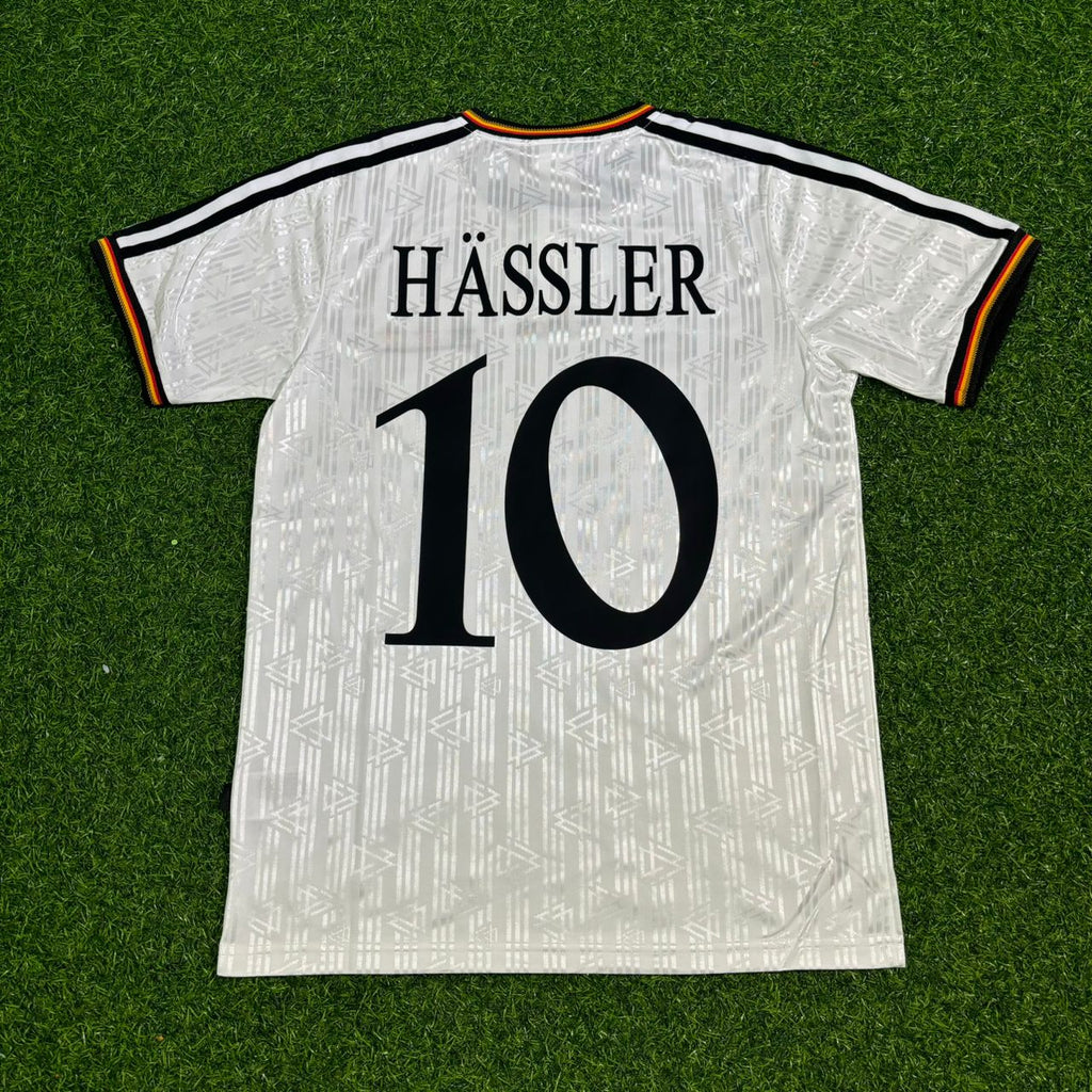 Thomas Häẞler Hassler Deutschland EM 1996 Germany Finale Heim Retro Fußballtrikot Set