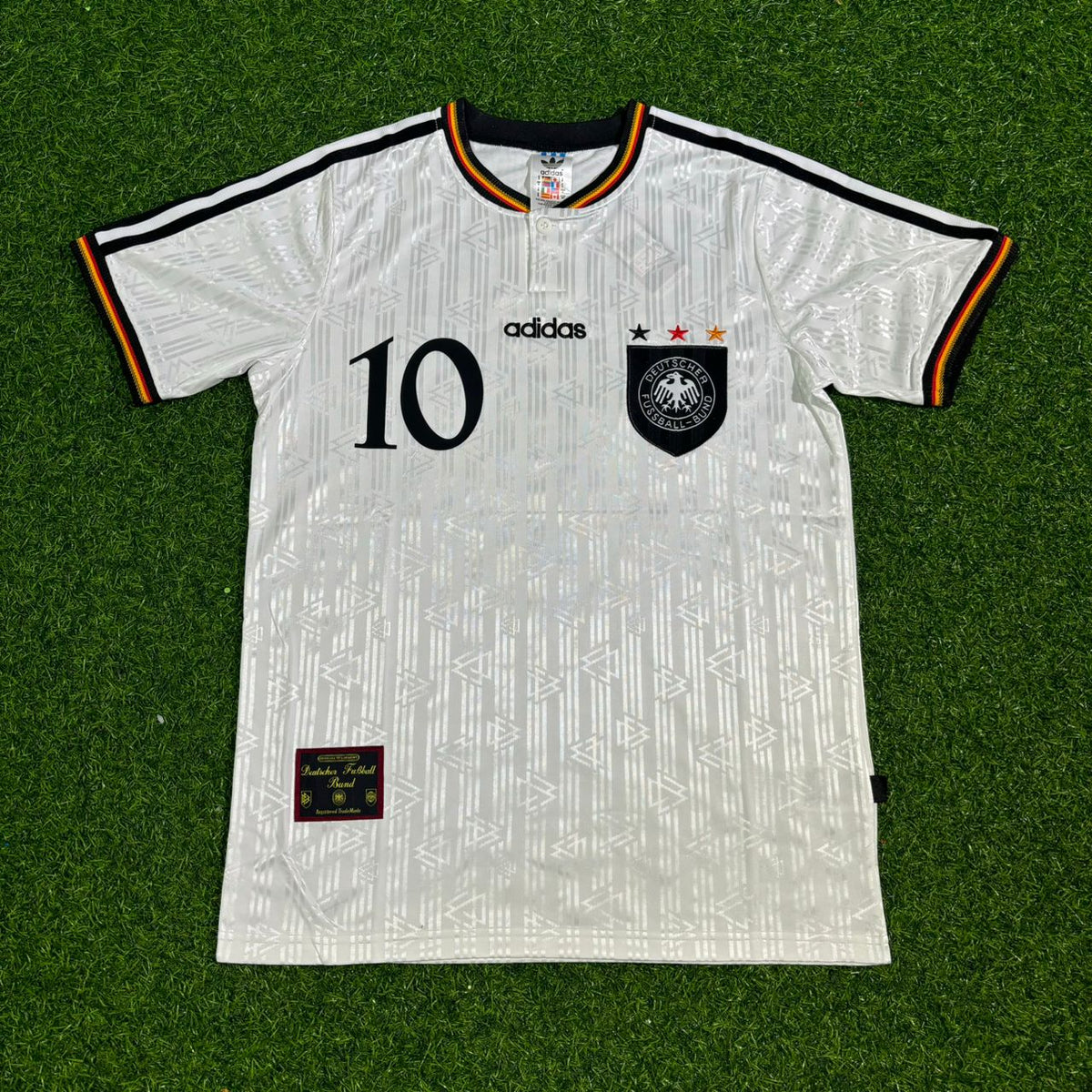 Thomas Häẞler Hassler Deutschland EM 1996 Germany Finale Heim Retro Fußballtrikot Set