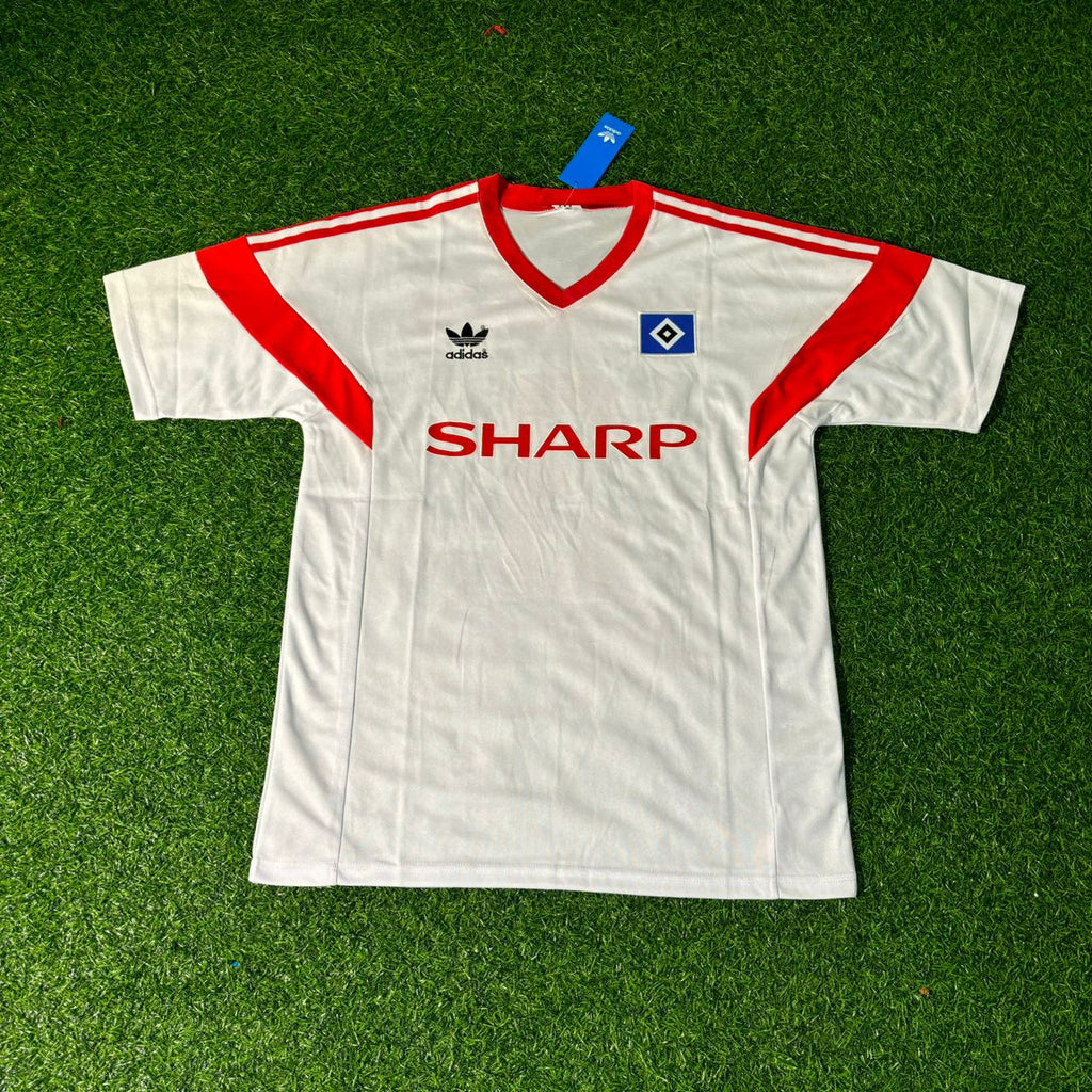 Thomas von Heesen Hamburger SV 1988 Weißes Heimtrikot Retro Fußballtrikot