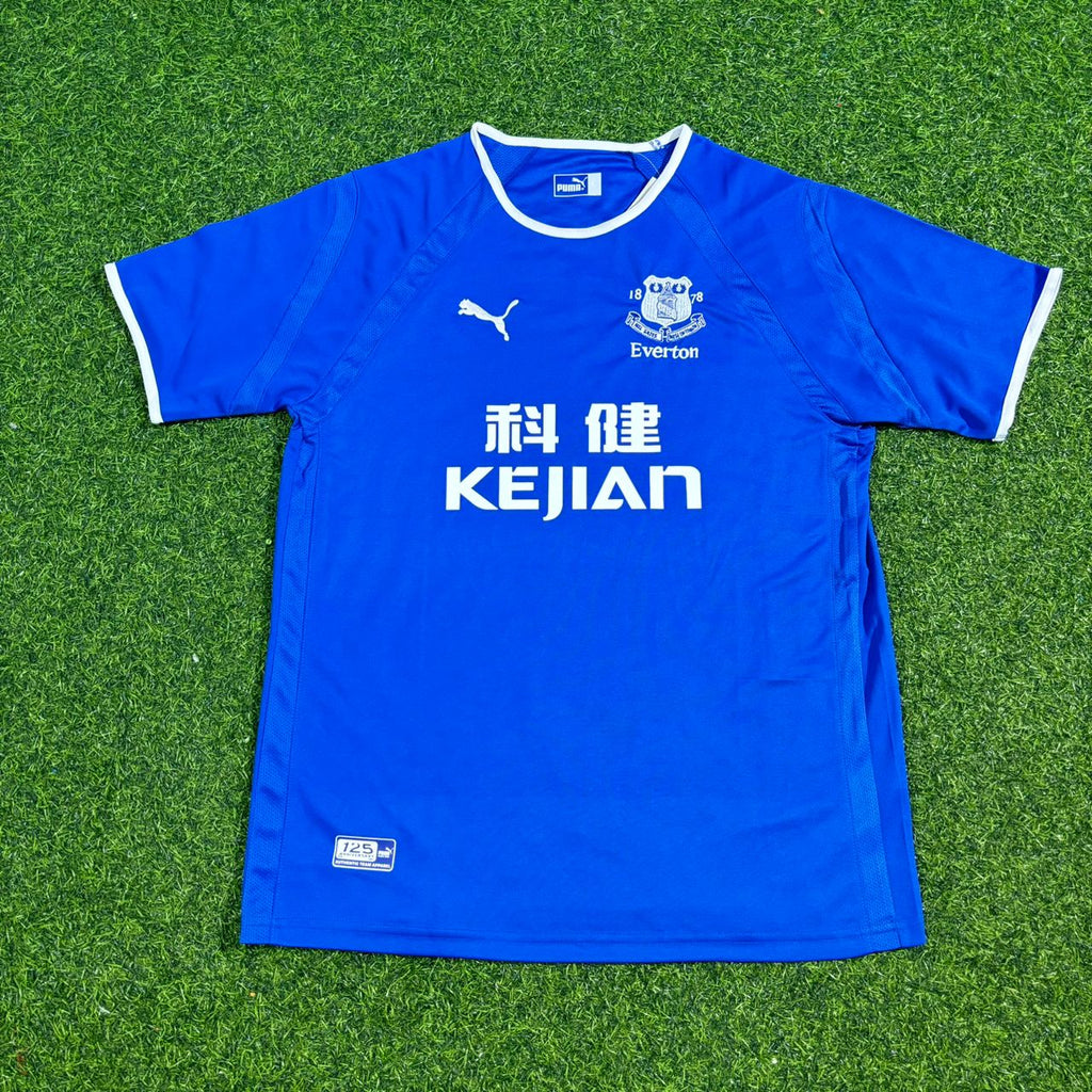 Tim Cahill Everton Blue Retro Football Jersey
