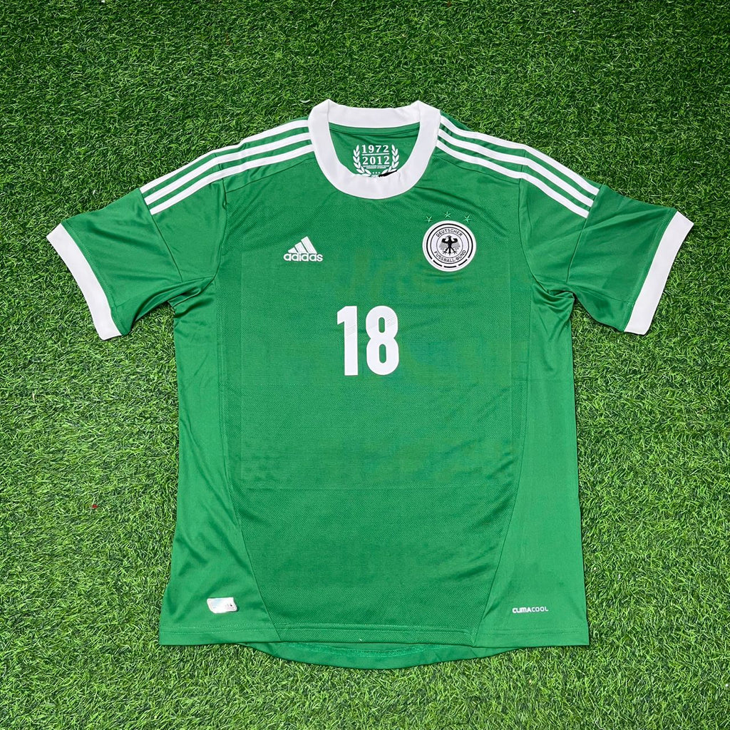 Toni Kroos Deutschland EURO 2012 Grünes Retro-Fußballtrikot