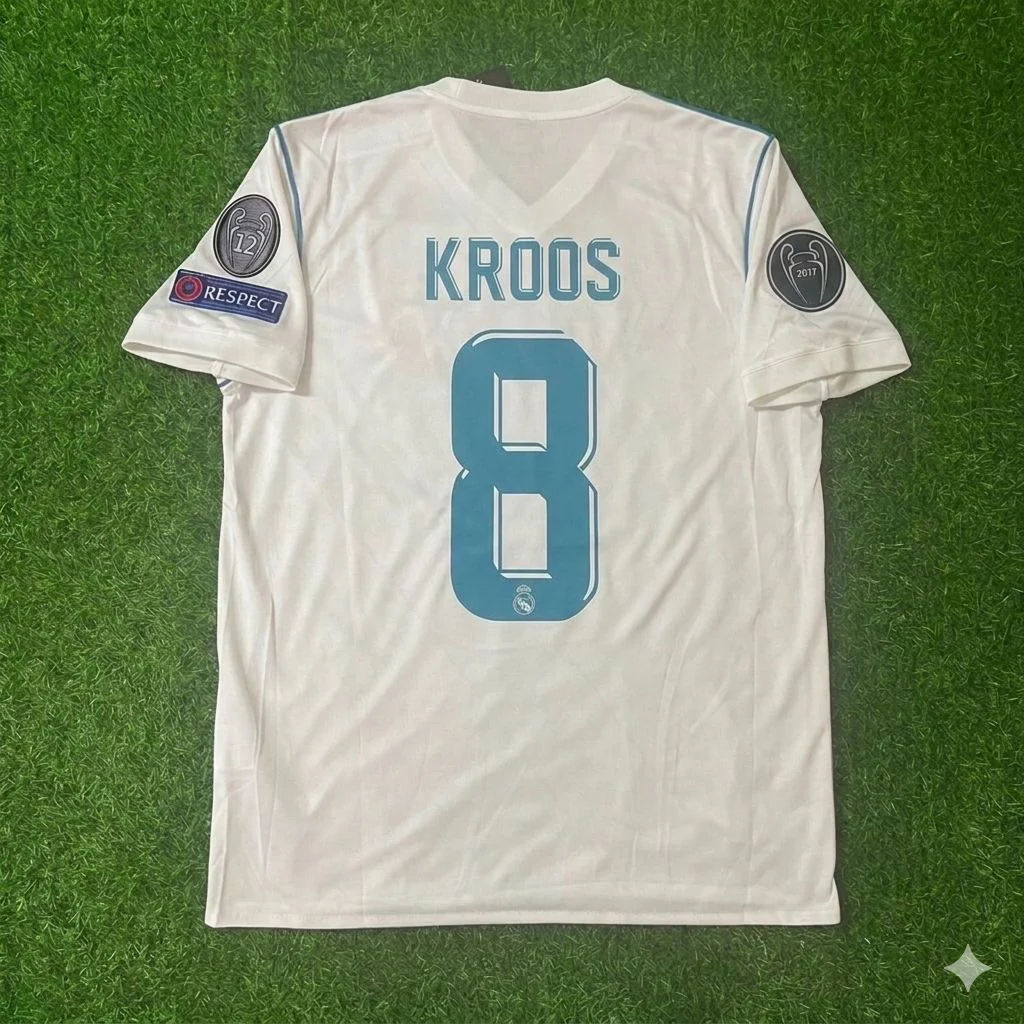 Toni Kroos 8 - Madrid 2018 Finale Trikot Fußballtrikot
