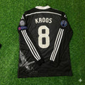 Toni Kroos 8- Real Madrid 2015 Dragon Black Retro Jersey Soccer Shirt Trikot