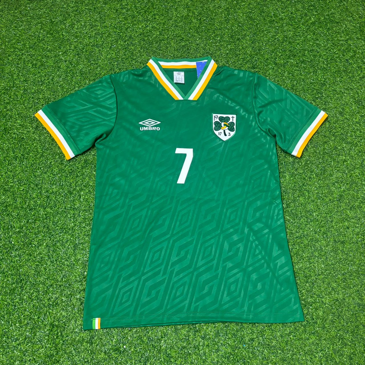 Troy Parrott #7 Ireland Vintage Special Edition Green Football Jersey