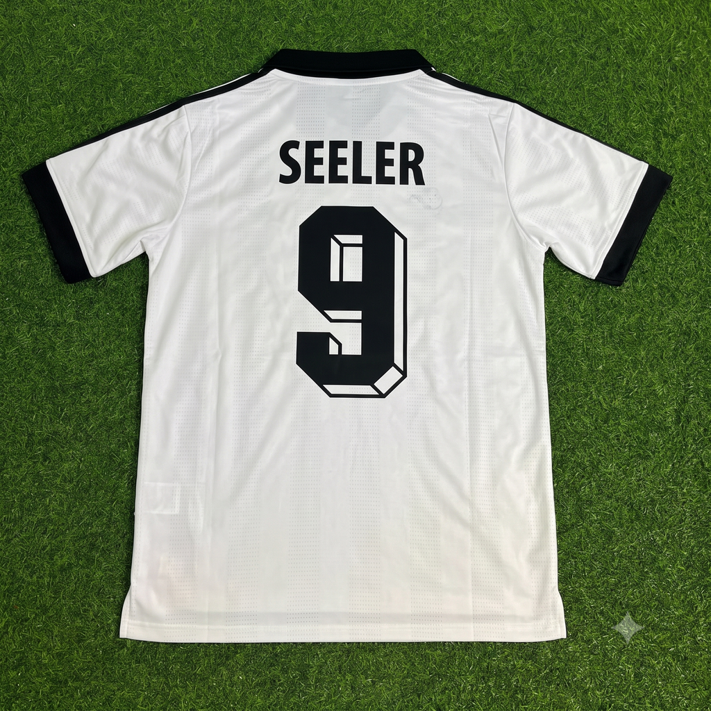 Uwe Seeler Deutschland 1992 Retro Polo Fußballtrikot
